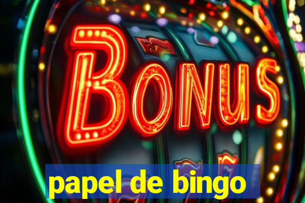 papel de bingo